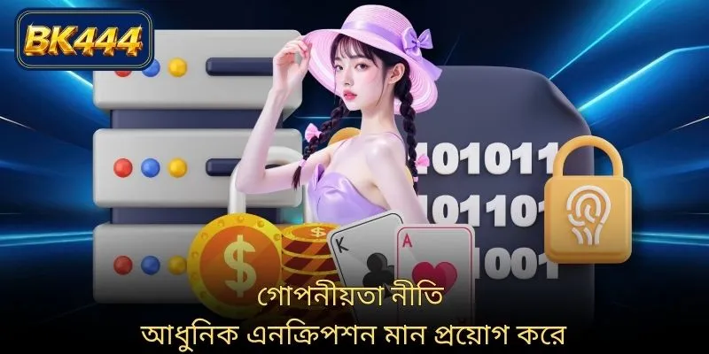গোপনীয়তা নীতি আধুনিক এনক্রিপশন মান প্রয়োগ করে